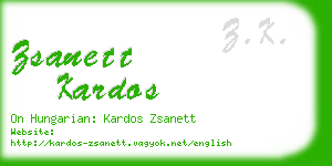 zsanett kardos business card